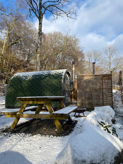 Pine Cosy Winter Cabin - Hot Tub & Log Burner Apartment Barmouth Exterior photo