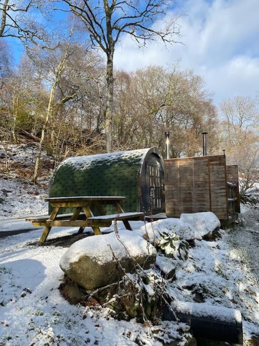 Pine Cosy Winter Cabin - Hot Tub & Log Burner Apartment Barmouth Exterior photo
